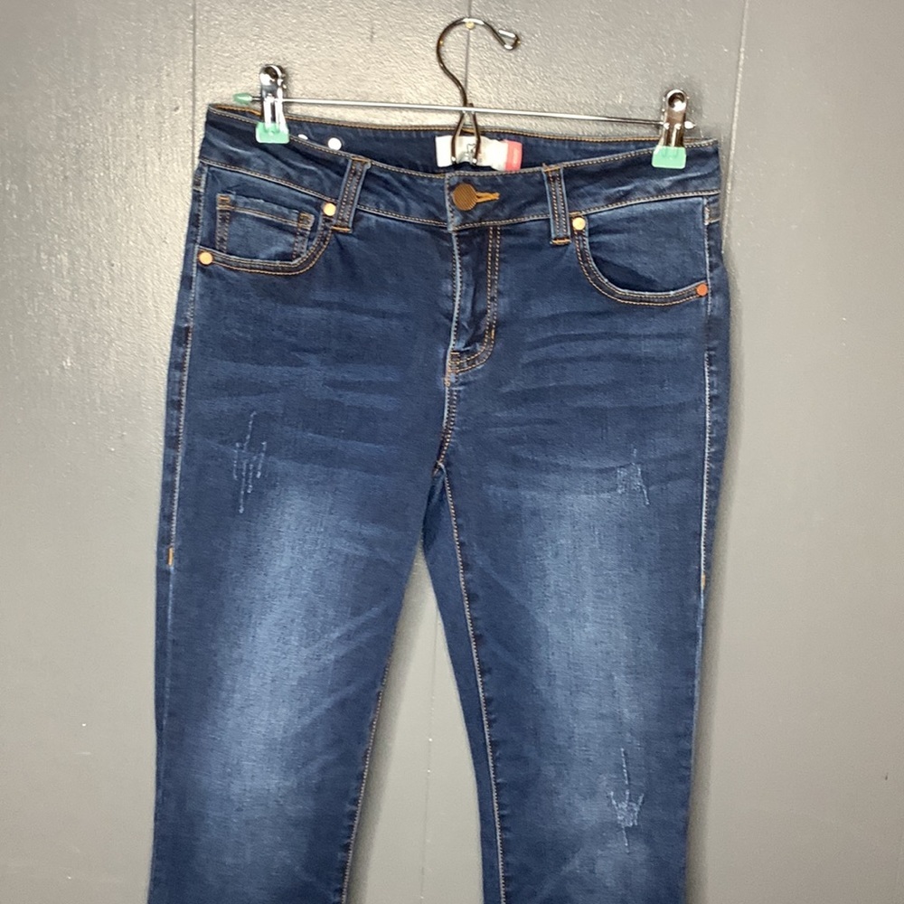 CAbi Skinny Distressed Jeans Style 3752 Size 4 - Picture 4 of 14